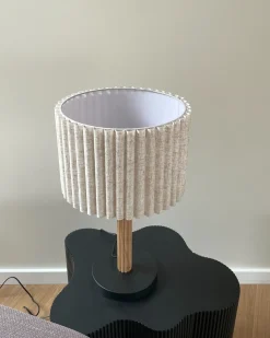 Bordlampe BELESSA Hør Lys Beige
