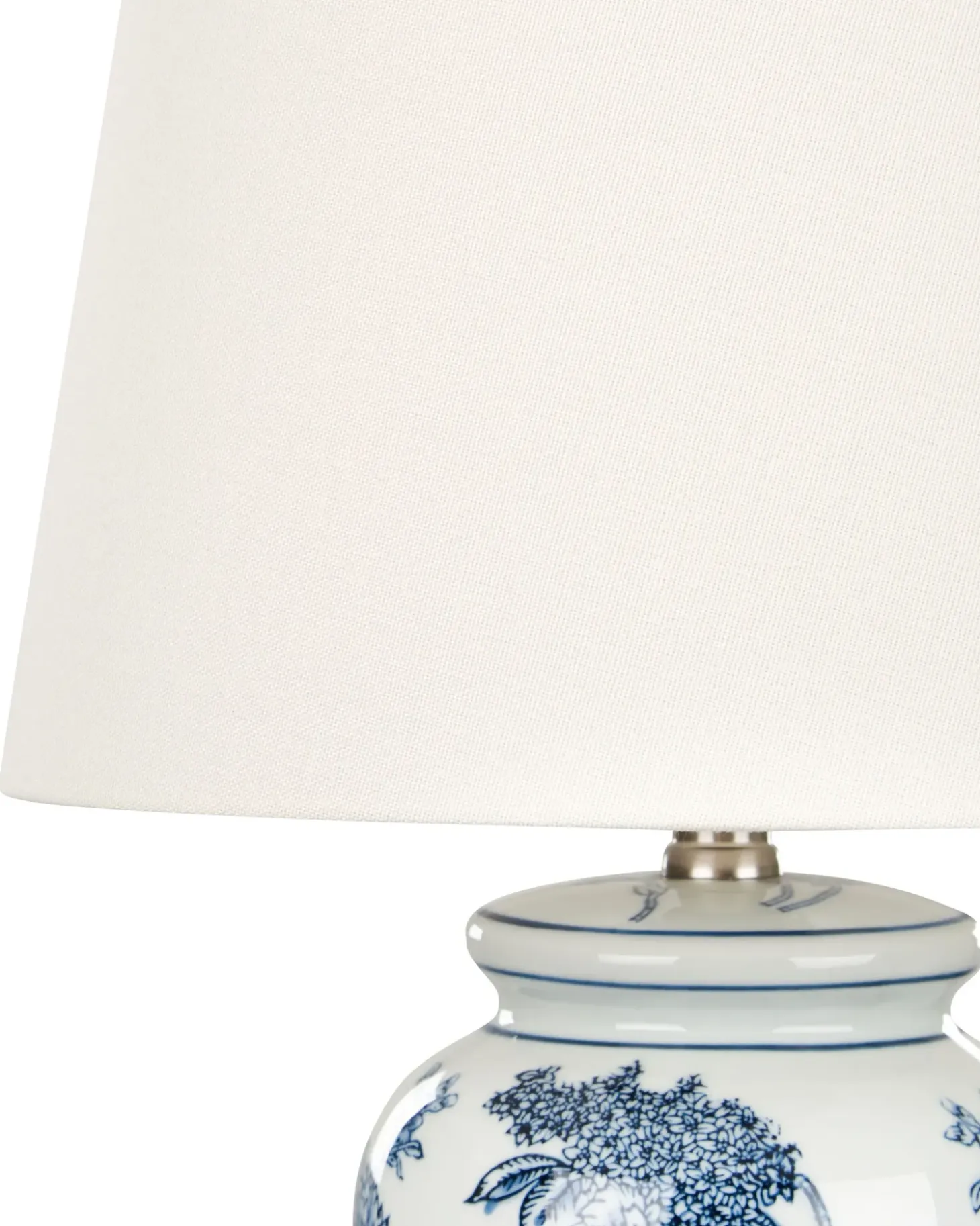 Bordlampe BELUSO Porcelæn Hvid/blå
