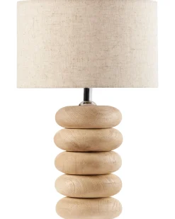 Bordlampe BETWA Mangotræ Lysebrun