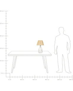 Bordlampe BLANCO Glas Naturlig