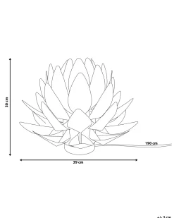 Bordlampe Blomst MUSONE Hvid