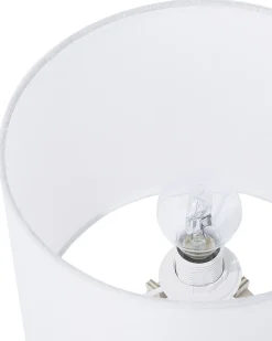 Bordlampe CARRION Brun/hvid