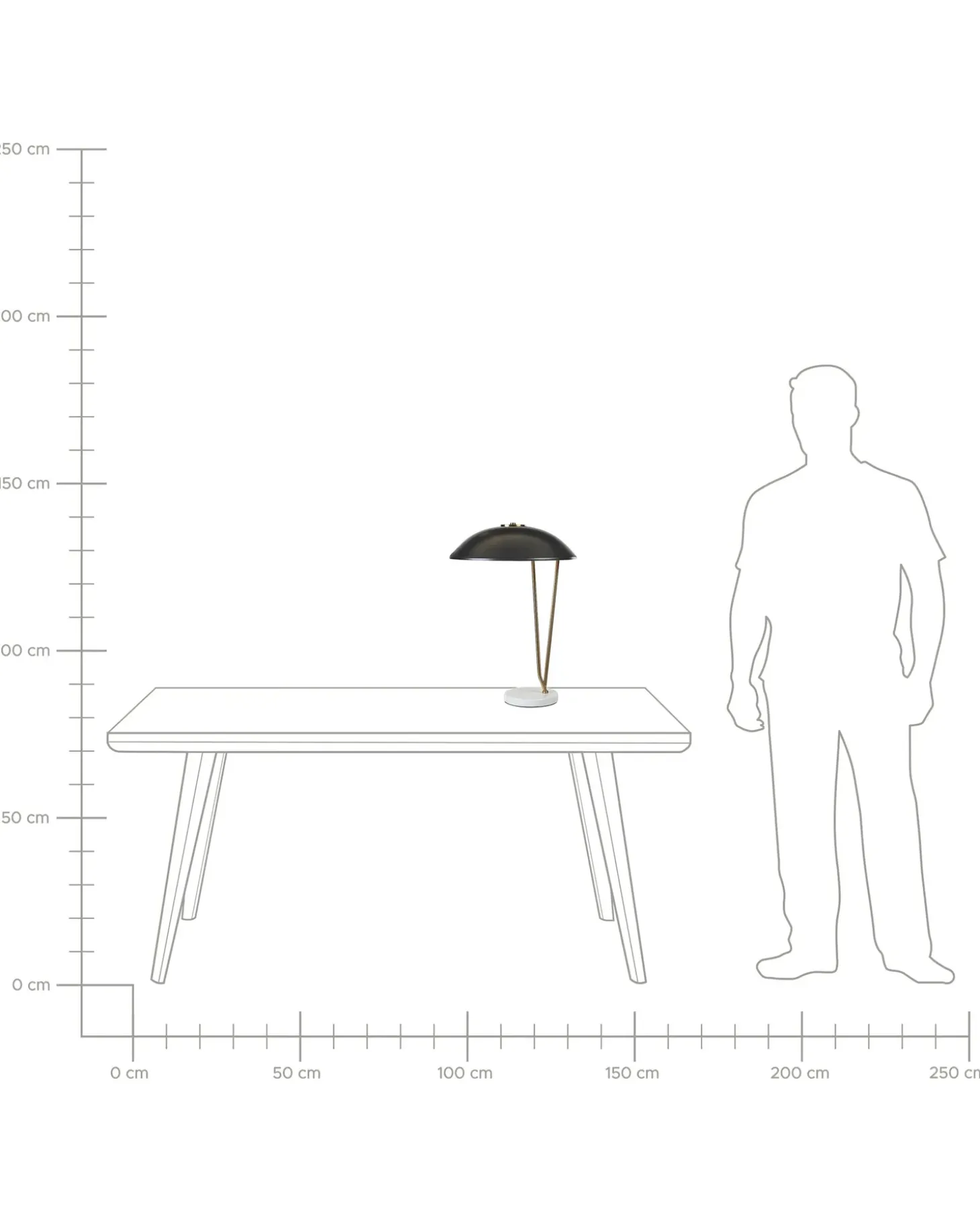 Bordlampe DANTO Metal Sort