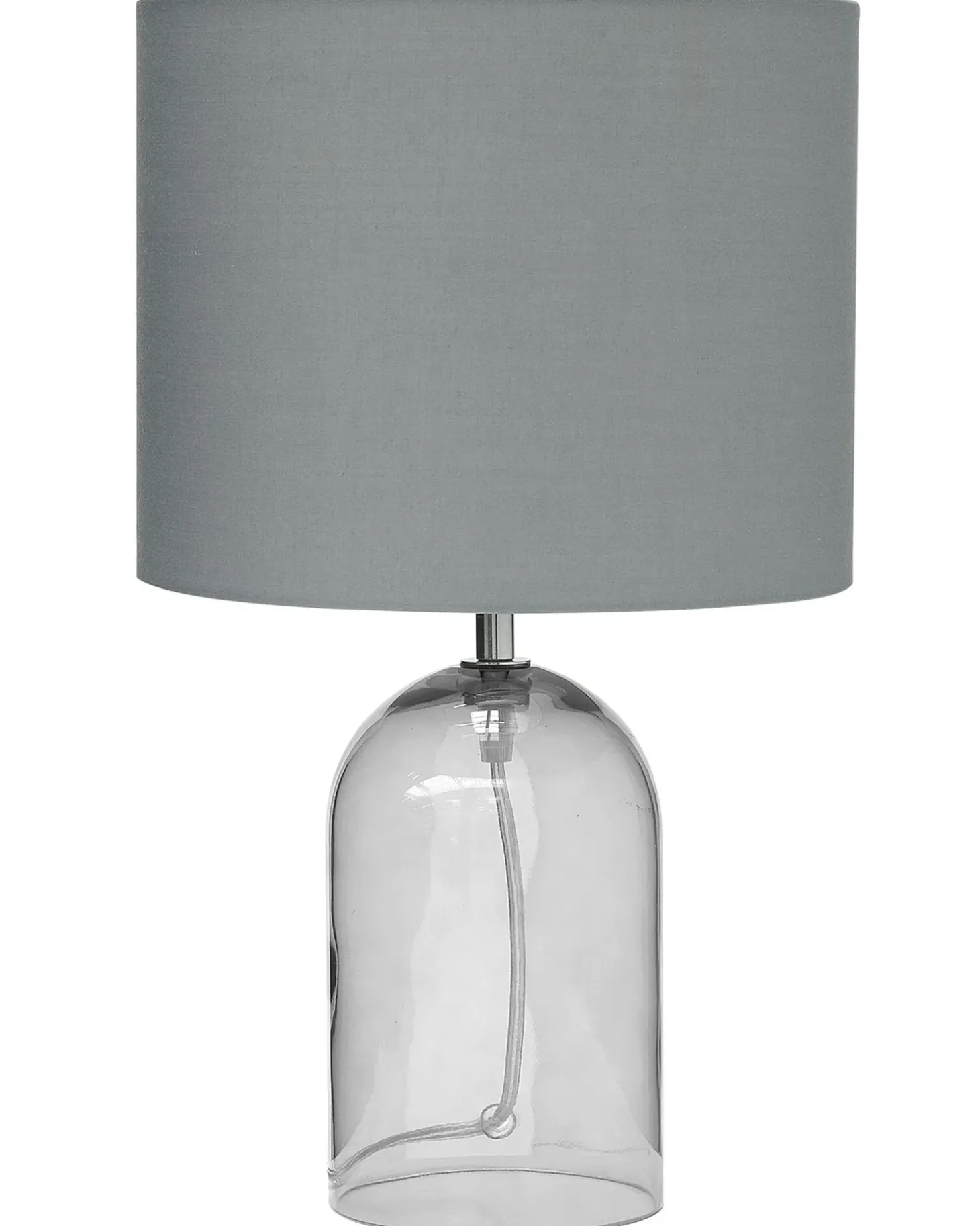 Bordlampe DEVOLL Glas Grå