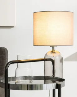 Bordlampe DEVOLL Glas Grå