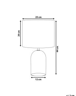 Bordlampe DEVOLL Glas Grå