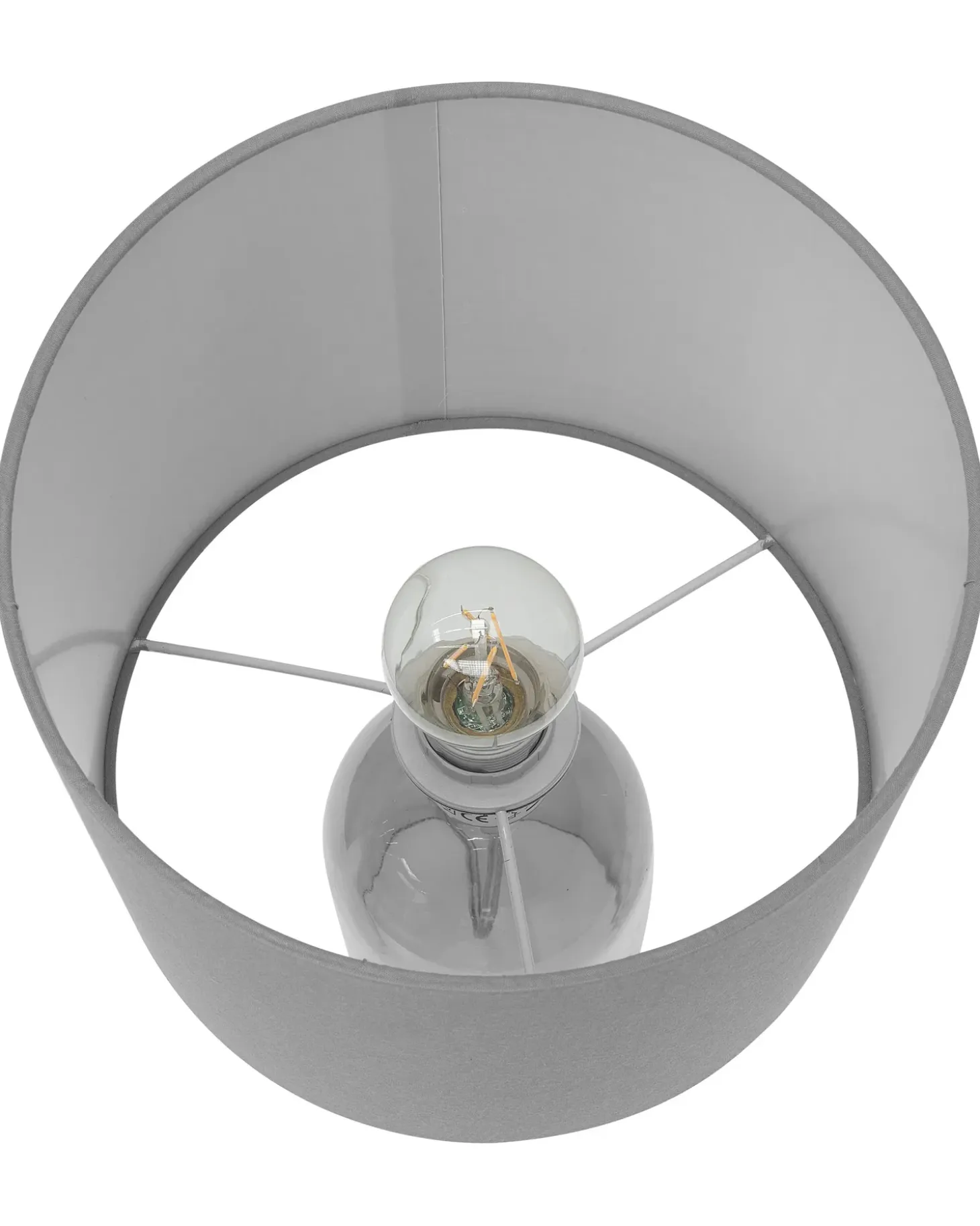 Bordlampe DEVOLL Glas Grå