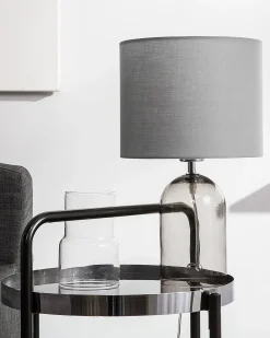 Bordlampe DEVOLL Glas Grå