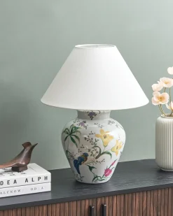 Bordlampe DIOGO Porcelæn Hvid