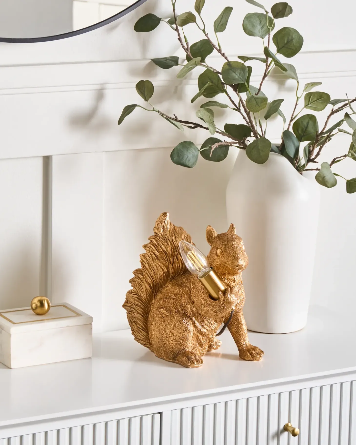 Bordlampe Egern PINOLI Guld