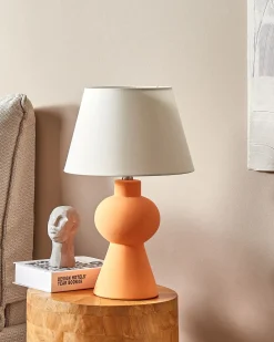 Bordlampe FABILOS Keramik Orange
