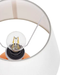 Bordlampe FABILOS Keramik Orange