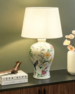 Bordlampe FEBROS Porcelæn Hvid