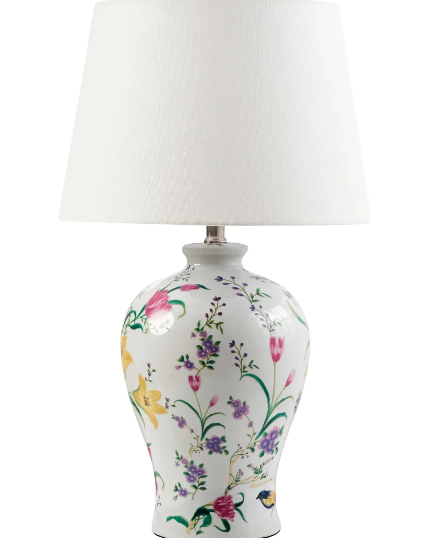 Bordlampe FEBROS Porcelæn Hvid