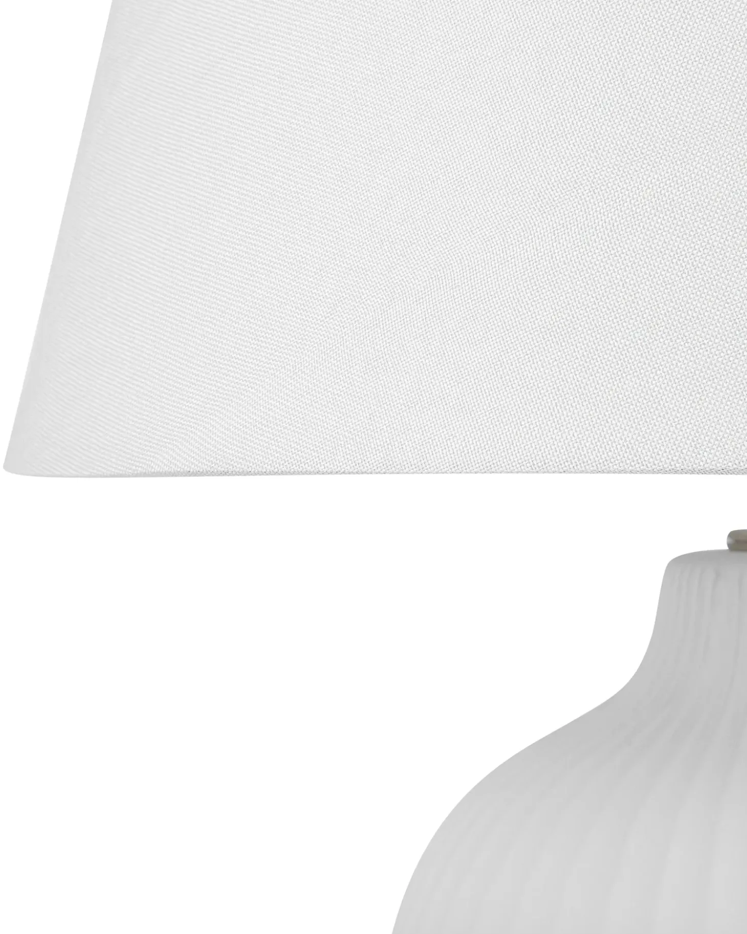 Bordlampe FERGUS Keramik Hvid