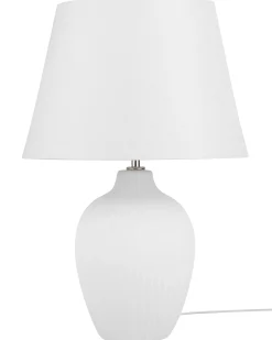 Bordlampe FERGUS Keramik Hvid