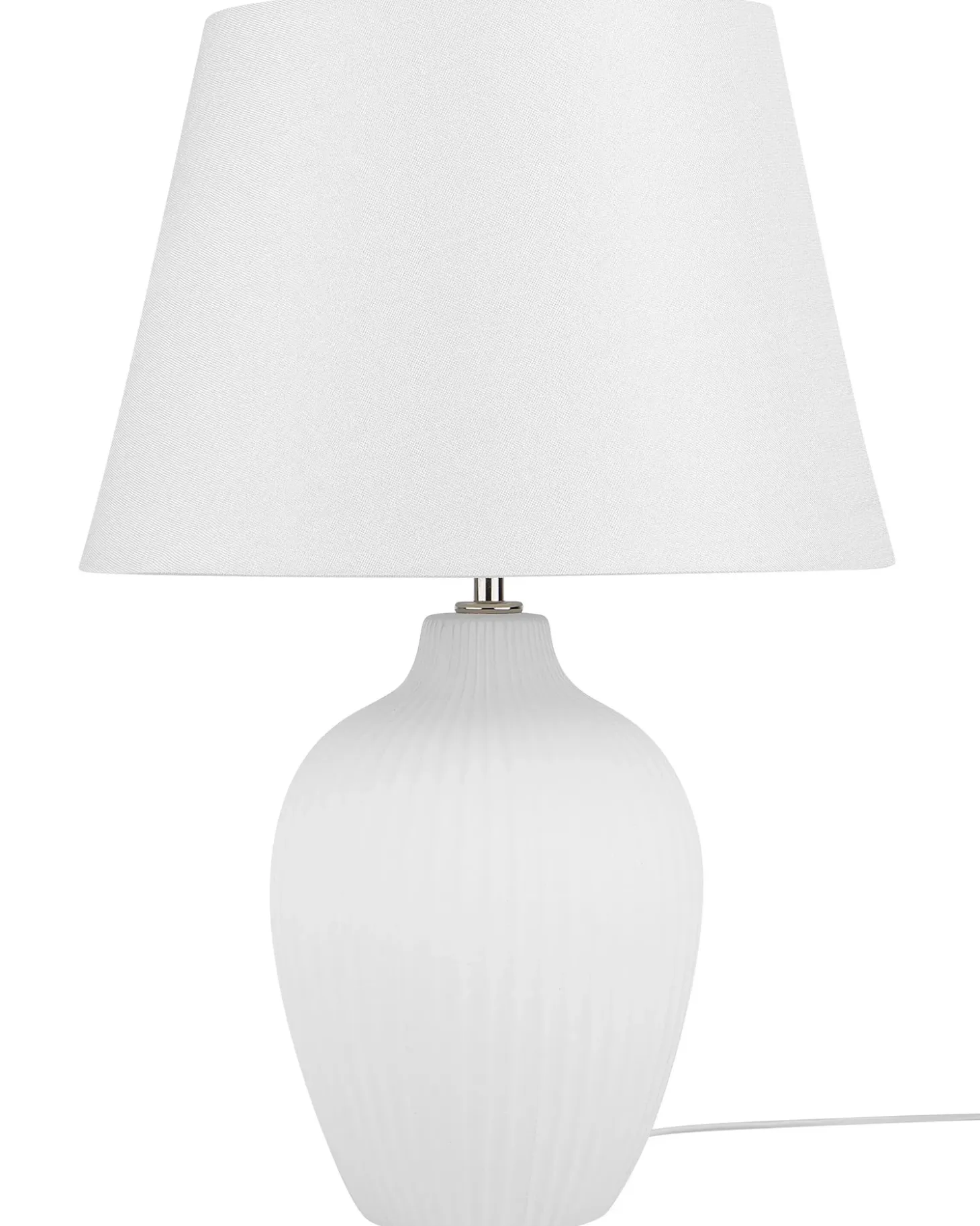 Bordlampe FERGUS Keramik Hvid