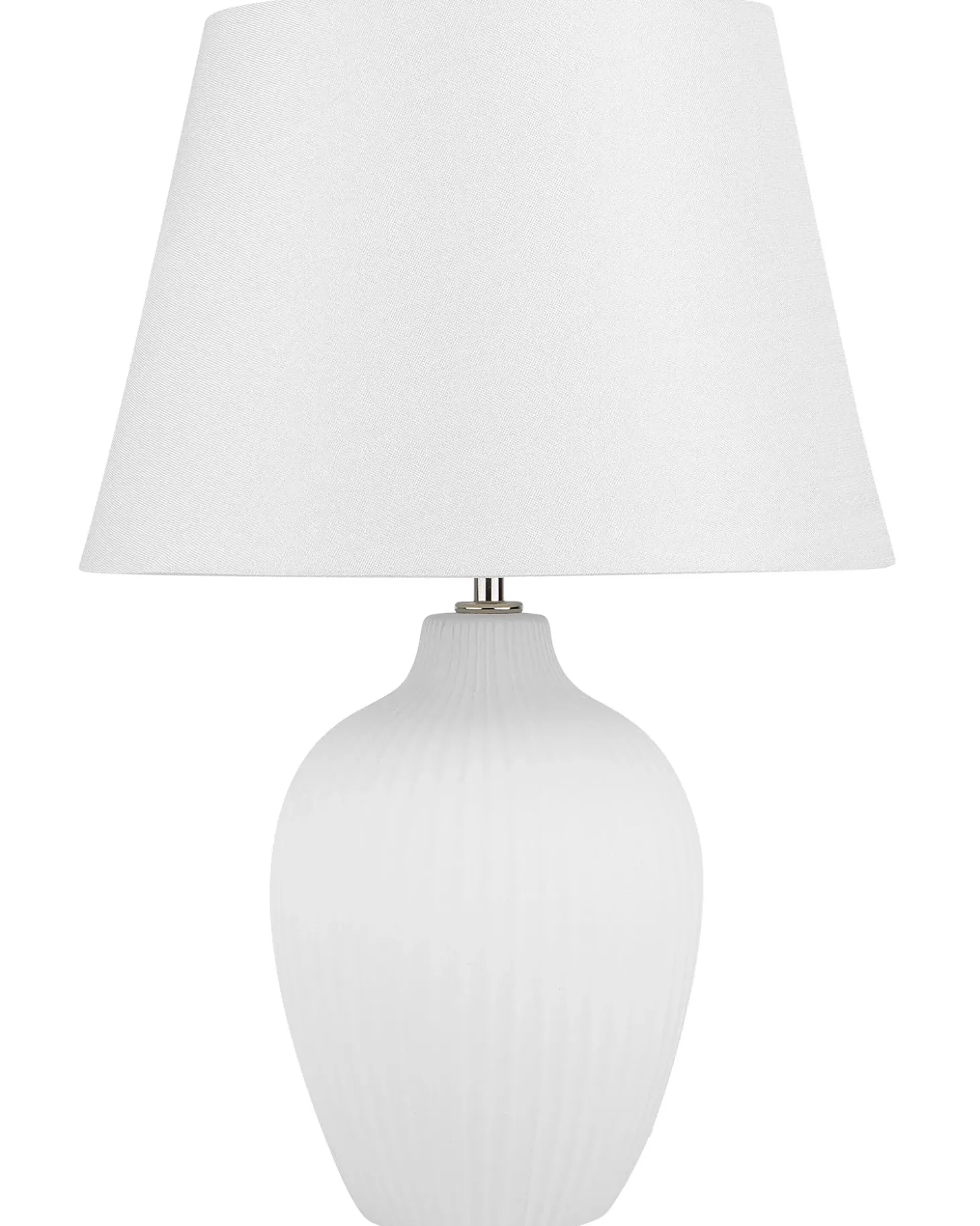Bordlampe FERGUS Keramik Hvid