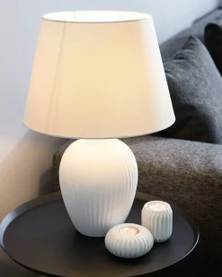 Bordlampe FERGUS Keramik Hvid