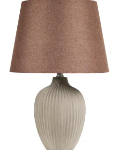 Bordlampe FERGUS Keramik Brun