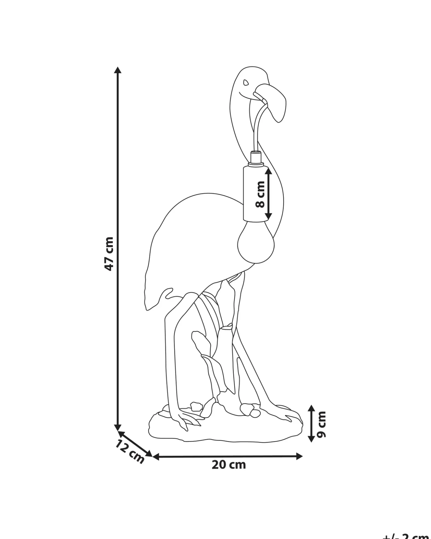 Bordlampe Flamingo VICE Guld