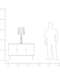 Bordlampe FRIO Metal Hvid