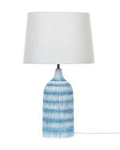 Bordlampe GEORGINA Keramik Blå