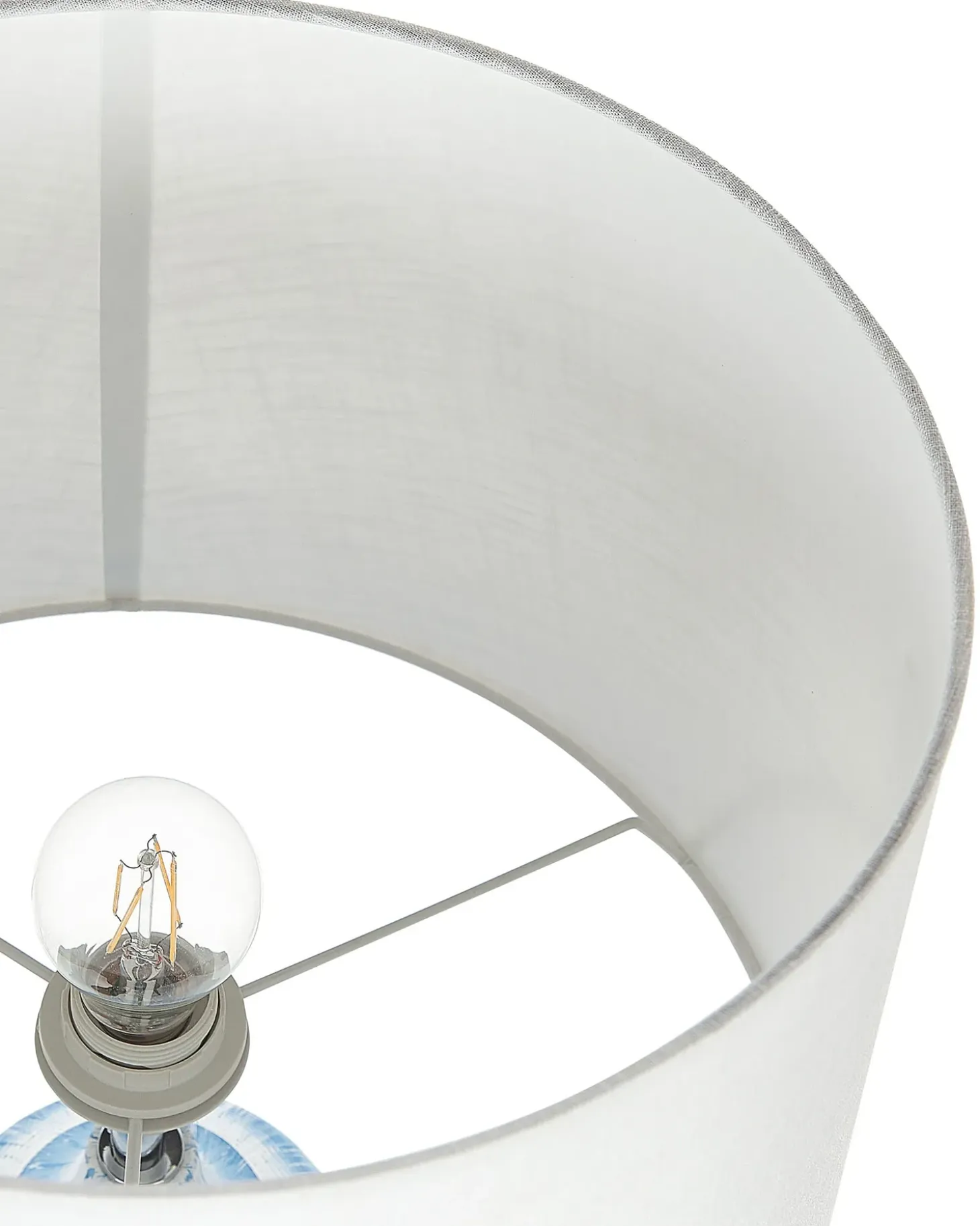 Bordlampe GEORGINA Keramik Blå