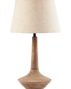 Bordlampe GODAWARI Mangotræ Mørkebrun