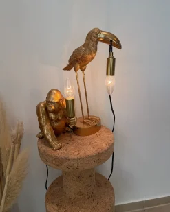 Bordlampe Gorilla HARAMBE Guld