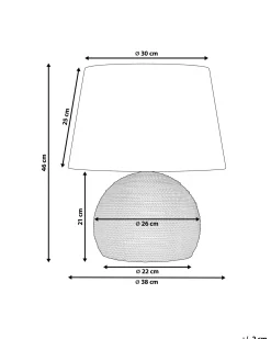 Bordlampe GROWEE Flet Naturlig