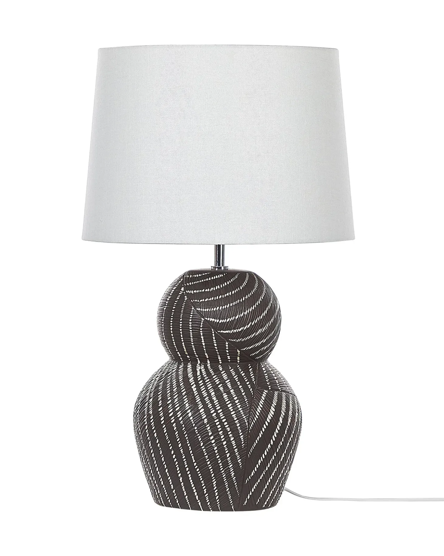 Bordlampe GUAPORE Keramik Sort