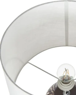 Bordlampe GUAPORE Keramik Sort