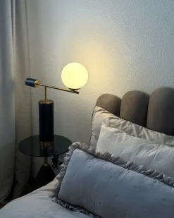Bordlampe HONDO Sten Sort