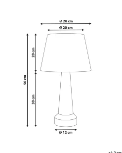 Bordlampe HUMUYA Keramik Lys Beige