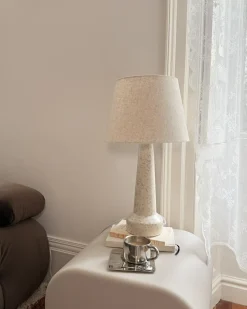 Bordlampe HUMUYA Keramik Lys Beige