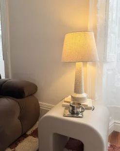Bordlampe HUMUYA Keramik Lys Beige
