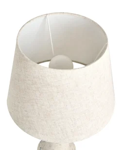 Bordlampe HUMUYA Keramik Lys Beige
