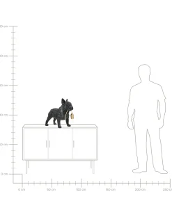Bordlampe Hund BAXTER Sort