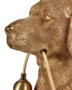 Bordlampe Hund MARLEY Guld