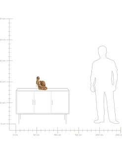 Bordlampe Hund MIKE Guld