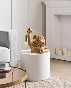 Bordlampe Hund MIKE Guld