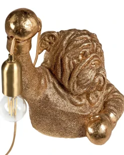 Bordlampe Hund MIKE Guld