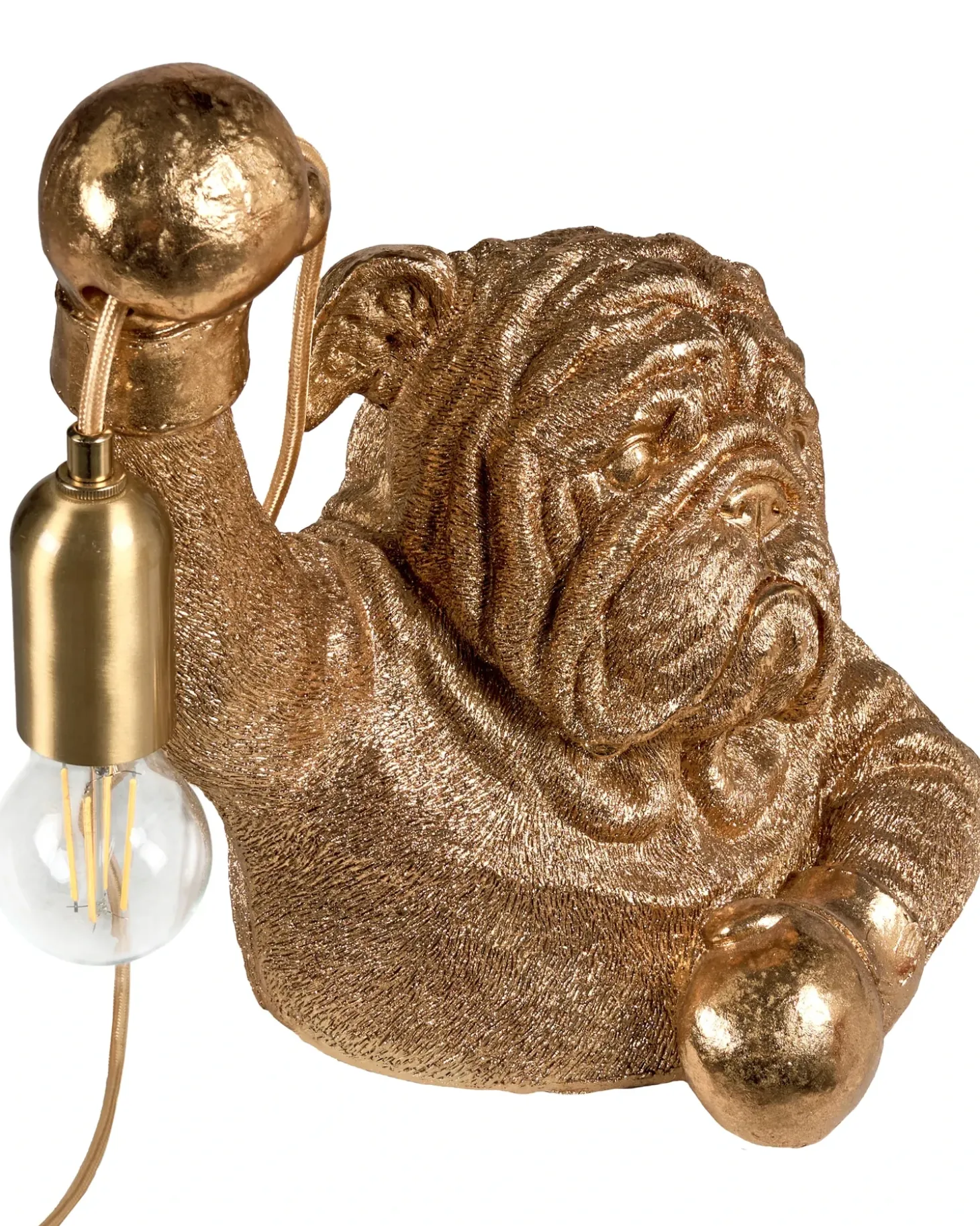 Bordlampe Hund MIKE Guld