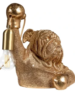 Bordlampe Hund MIKE Guld