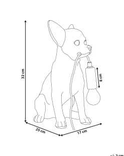 Bordlampe Hund ROCCO Guld