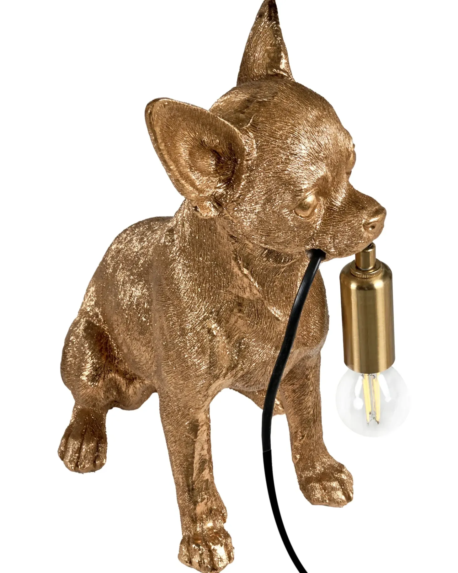 Bordlampe Hund ROCCO Guld