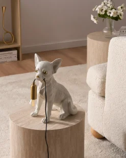 Bordlampe Hund ROCCO Hvid