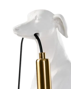 Bordlampe Hund SPRINT Hvid