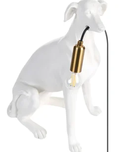 Bordlampe Hund SPRINT Hvid